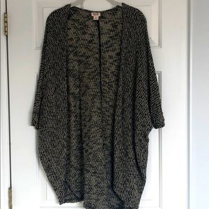 Mossimo Black & Tan Cardigan